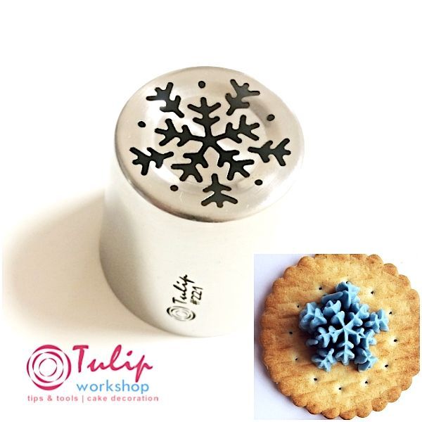 Насадка Снежинка №221 | XL размер (Russian Nozzle XL size #221 Snowflake | XL size | By Tulip Workshop) Насадка Снежинка №221 | XL размер (Russian Nozzle XL size #221 Snowflake | XL size | By Tulip Workshop)