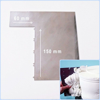 Шпатель №1 контроль крема 150*60 мм | Зубчики Шпатель №1 контроль крема 150*60 мм | Зубчики