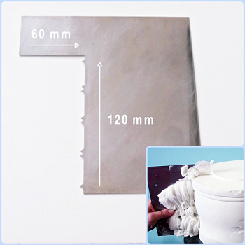 Шпатель №4 контроль крема 120*60 мм | Зубчики Шпатель №4 контроль крема 120*60 мм | Зубчики