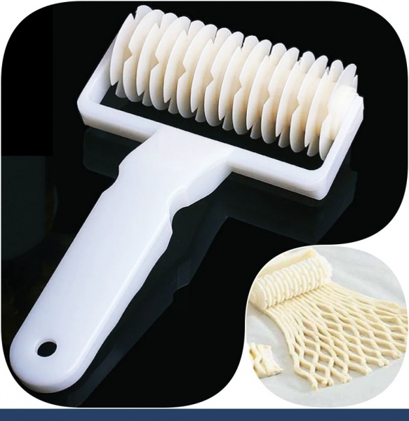 Кондитерский ролик для теста и сеточки для пирогов 10 см Кондитерский ролик для теста и сеточки для пирогов 10 см