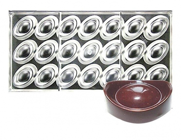 Поликарбонатная форма для шоколада 275*135*24 мм | Овал мод.2095 Поликарбонатная форма для шоколада 275*135*24 мм | Овал мод.2095