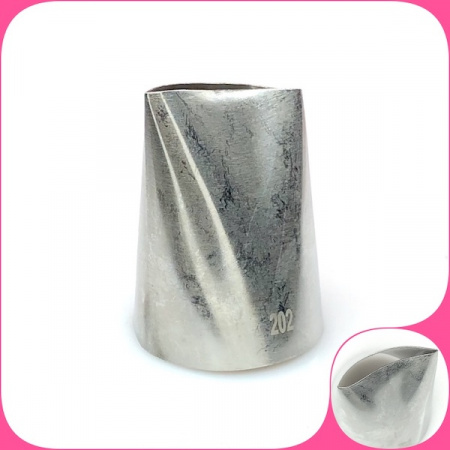 Кондитерская насадка для зефира лепесток большой 202 изогнутый (прорезь 35 мм) Эконом Кондитерская насадка для зефира лепесток большой 202 изогнутый (прорезь 35 мм) Эконом