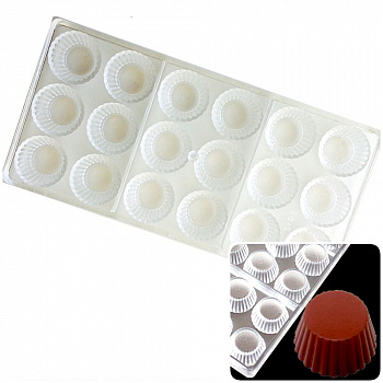 Поликарбонатная форма для шоколада 275*135*24 мм | Чашка мод.2166 Поликарбонатная форма для шоколада 275*135*24 мм | Чашка мод.2166