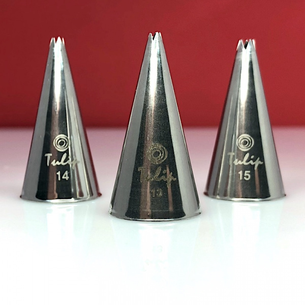 Кондитерская насадка открытая звезда №13 Tulip™ мини размер (diam. 1,7mm; 5 лучей) Кондитерская насадка открытая звезда №13 Tulip™ мини размер (diam. 1,7mm; 5 лучей)