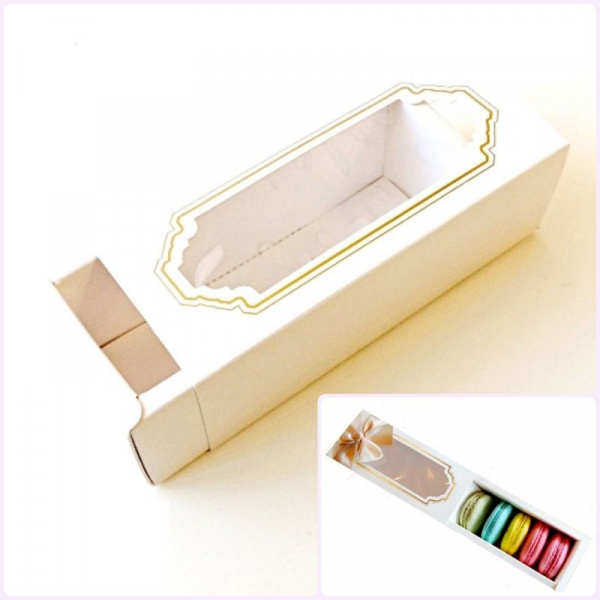 Коробка-пенал для макарони 14*5*5 см | упак. 10 шт Коробка-пенал для макарони 14*5*5 см | упак. 10 шт