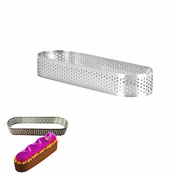 Формы для выпечки нерж.сталь перфорир. | Овал (высота 2 см) Формы для выпечки нерж.сталь перфорир. | Овал (высота 2 см)