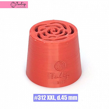 Насадка XXL Нежная Роза №312 (PLA пластик) Насадка XXL Нежная Роза №312 (PLA пластик)