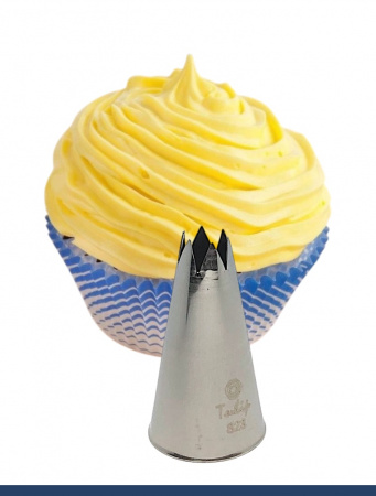 Кондитерская насадка 823 Tulip открытая звезда д.8,5 мм, 6 лучей Кондитерская насадка 823 Tulip открытая звезда д.8,5 мм, 6 лучей