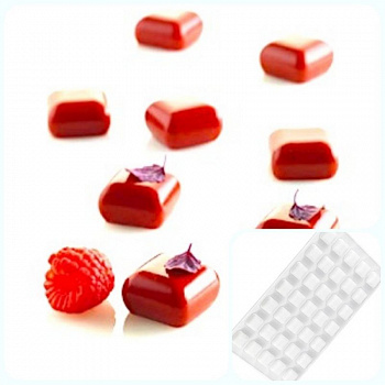 Силиконовая форма 3D для муссовых десертов и декора | Камень (gem) мини 35 ячеек Силиконовая форма 3D для муссовых десертов и декора | Камень (gem) мини 35 ячеек