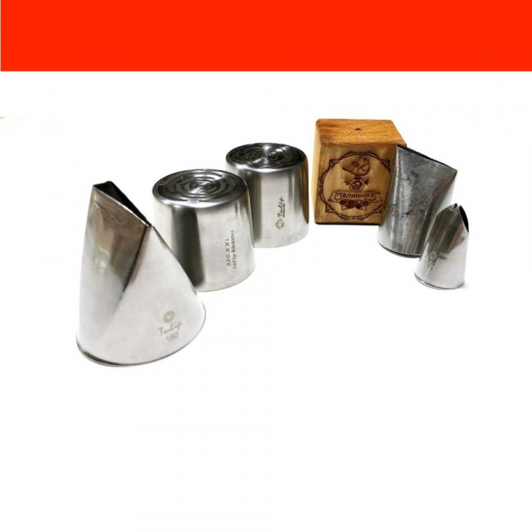 Дополнительный набор для зефирных цветов 5 шт | от Малиновки МК (насадки тюльпан XXL+ размер) Дополнительный набор для зефирных цветов 5 шт | от Малиновки МК (насадки тюльпан XXL+ размер)