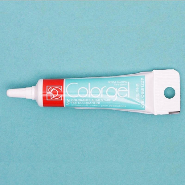 Краситель пищевой гелевый Colorgel: Azzurro 1837 (Голубой) | 20-100 гр Краситель пищевой гелевый Colorgel: Azzurro 1837 (Голубой) | 20-100 гр