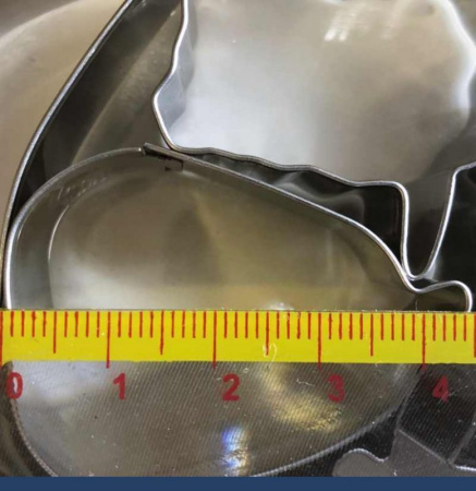 Вырубки Набор 6 шт Фрукты мини 20-50 мм, h 20 мм, нержавеющая сталь, Tulip