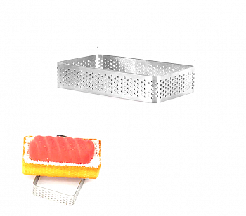 Формы для выпечки нерж.сталь перфорир. | Прямоугол. (высота 2 см) Формы для выпечки нерж.сталь перфорир. | Прямоугол. (высота 2 см)