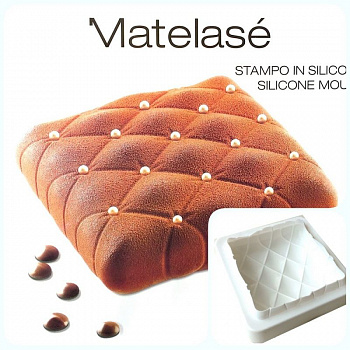 Силиконовая форма 3D для муссового торта | Мателас 145*145 мм Силиконовая форма 3D для муссового торта | Мателас 145*145 мм