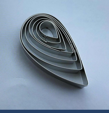 Вырубки Набор 7 шт Лепестки Розы 20-75•20 мм нержавеющая сталь Вырубки Набор 7 шт Лепестки Розы 20-75•20 мм нержавеющая сталь