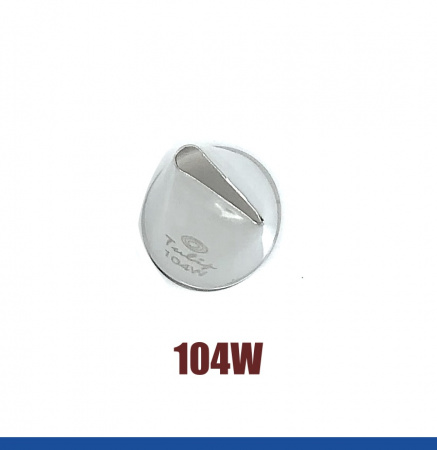 Кондитерская насадка 104W Tulip прорезь 13 мм, лепесток прямой малый Кондитерская насадка 104W Tulip прорезь 13 мм, лепесток прямой малый