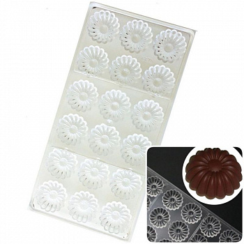 Поликарбонатная форма для шоколада 275*135*24 мм | Саварин мод.2155 Поликарбонатная форма для шоколада 275*135*24 мм | Саварин мод.2155