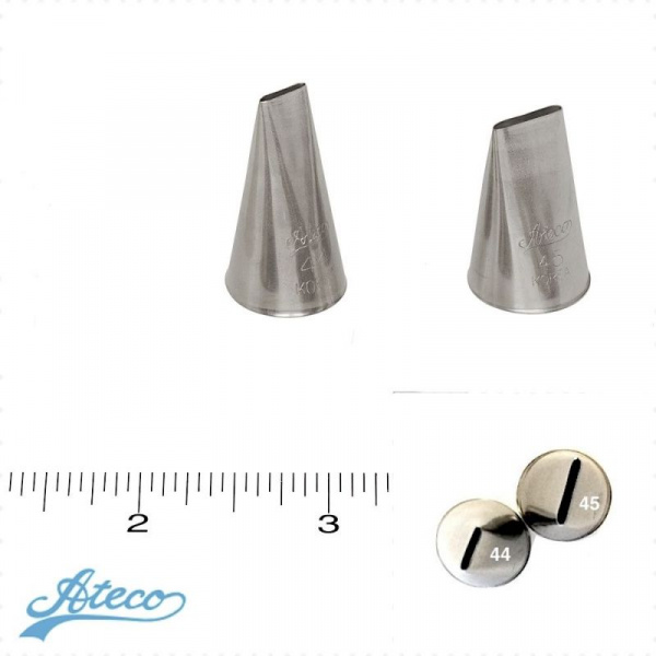Кондитерская насадка лента прямая №44, 45 Ateco (Smooth Basketweave) Кондитерская насадка лента прямая №44, 45 Ateco (Smooth Basketweave)