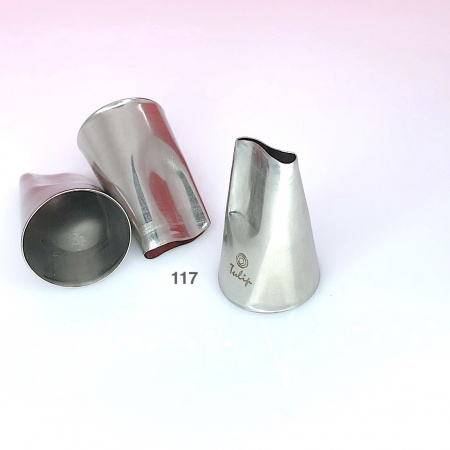 Кондитерская насадка 117 Tulip, Корея, прорезь 16 мм лепесток 2-й изогнутый Кондитерская насадка 117 Tulip, Корея, прорезь 16 мм лепесток 2-й изогнутый