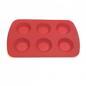 Форма силиконовая перфорир. 6 ячеек Бриош | 360*230*25 мм