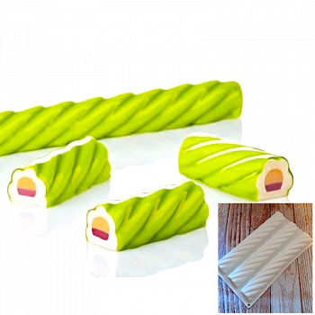 Силиконовая форма 3D для муссовых десертов | Кенди 3 ячейки Силиконовая форма 3D для муссовых десертов | Кенди 3 ячейки