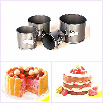 Форма для выпечки металлическая разъёмная антипригарная | Кулич набор 4 шт: Ø 10, 12, 14, 17 см, высота 10-13 см Форма для выпечки металлическая разъёмная антипригарная | Кулич набор 4 шт: Ø 10, 12, 14, 17 см, высота 10-13 см