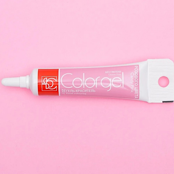 Краситель пищевой гелевый Colorgel: Rosa Candy (Розовый) | 20-100 гр Краситель пищевой гелевый Colorgel: Rosa Candy (Розовый) | 20-100 гр