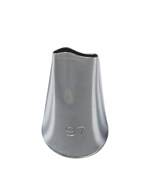 Кондитерская насадка лепесток розы 2-й изогнутый № 97, 155 Ateco | малый размер Кондитерская насадка лепесток розы 2-й изогнутый № 97, 155 Ateco | малый размер