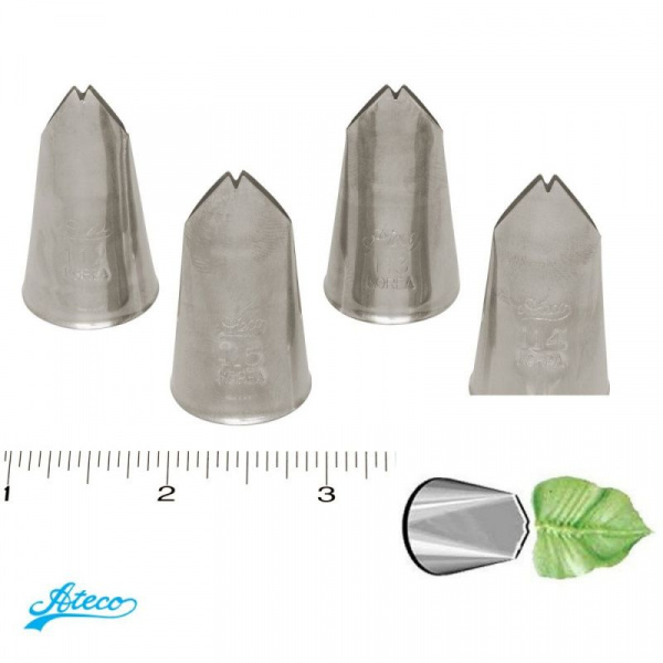 Кондитерская насадка листик №112-115 Ateco | Большой размер Кондитерская насадка листик №112-115 Ateco | Большой размер