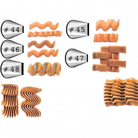 Кондитерская насадка лента №45 Tulip™ (Smooth Basketweave) Кондитерская насадка лента №45 Tulip™ (Smooth Basketweave)