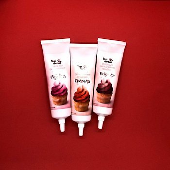 Краситель для крема жидкий Топ-Продукт 100 г. (красная палитра) Краситель для крема жидкий Топ-Продукт 100 г. (красная палитра)