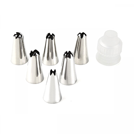 Набор кондитерских насадок 8 шт (7+1) | Эконом Набор кондитерских насадок 8 шт (7+1) | Эконом
