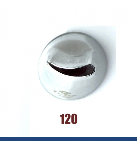 Кондитерская насадка 120 Tulip прорезь 12 мм, лепесток розы изогнутый Кондитерская насадка 120 Tulip прорезь 12 мм, лепесток розы изогнутый