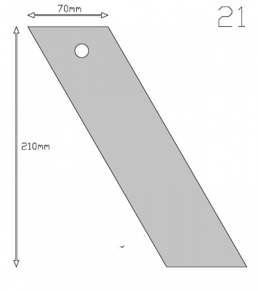 Кондитерский шпатель угловой 21 см | Мастерская Тюльпан Кондитерский шпатель угловой 21 см | Мастерская Тюльпан