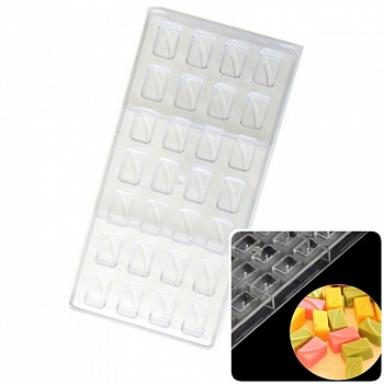 Поликарбонатная форма для шоколада 275*135*24 мм | мод.2173 Поликарбонатная форма для шоколада 275*135*24 мм | мод.2173