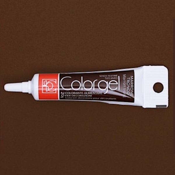 Краситель пищевой гелевый Colorgel: Marrone Tronco (Коричневый) | 20-100 гр Краситель пищевой гелевый Colorgel: Marrone Tronco (Коричневый) | 20-100 гр
