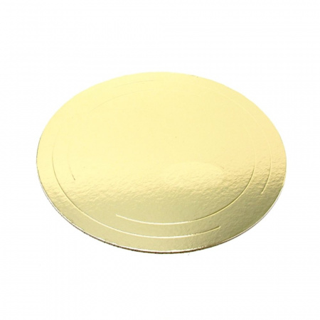 Подложка для торта усиленная Золото/Жемчуг 2х сторон. 3.2 мм, Ø 300 мм Подложка для торта усиленная Золото/Жемчуг 2х сторон. 3.2 мм, Ø 300 мм