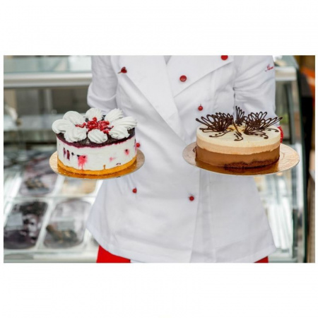 Подложка для торта усиленная Золото/Жемчуг 2х сторон. 3.2 мм, Ø 160 мм Подложка для торта усиленная Золото/Жемчуг 2х сторон. 3.2 мм, Ø 160 мм