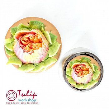 Насадка Малазийский Цветок №310 Английская Роза | XXL размер (Russian Flower Nozzle # 310 - Marigold | XXL size | By Tulip Workshop) Насадка Малазийский Цветок №310 Английская Роза | XXL размер (Russian Flower Nozzle # 310 - Marigold | XXL size | By Tulip Workshop)