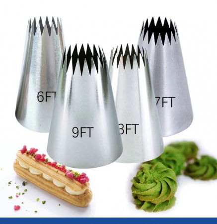 Кондитерская насадка 6FT Французская звезда ∅ 13 мм, 18 лучей Эконом Кондитерская насадка 6FT Французская звезда ∅ 13 мм, 18 лучей Эконом