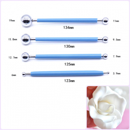 Кондитерские шарики для моделирования мастики | набор 4*8 шт Кондитерские шарики для моделирования мастики | набор 4*8 шт
