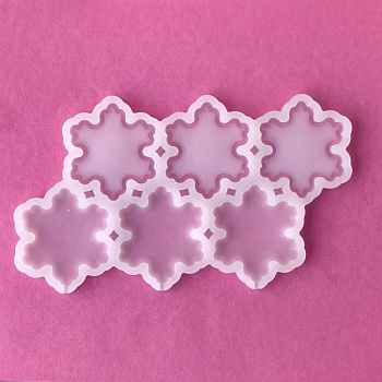 Силиконовая форма для шоколада-мастики-карамели 6 фигур - Снежинка Силиконовая форма для шоколада-мастики-карамели 6 фигур - Снежинка