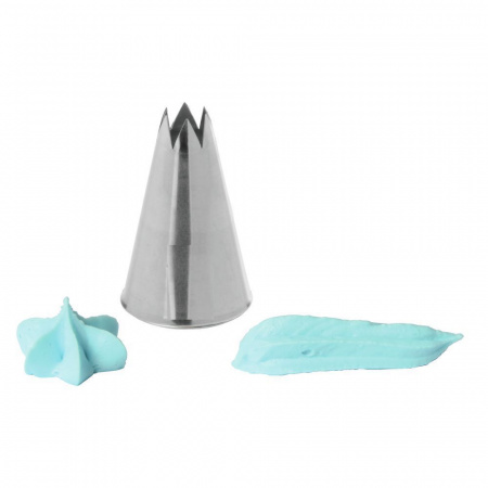 Кондитерская насадка 824 Tulip открытая звезда д.10 мм, 6 лучей Кондитерская насадка 824 Tulip открытая звезда д.10 мм, 6 лучей