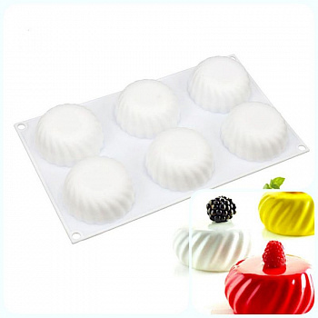 Силиконовая форма 3D для муссовых десертов | Самураи 8 ячеек Силиконовая форма 3D для муссовых десертов | Самураи 8 ячеек