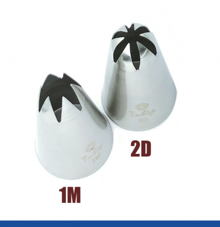 Кондитерская насадка 2D (852) Tulip™ закрытая звезда, 6 лучей, Ø 4-14 мм, Korea Кондитерская насадка 2D (852) Tulip™ закрытая звезда, 6 лучей, Ø 4-14 мм, Korea