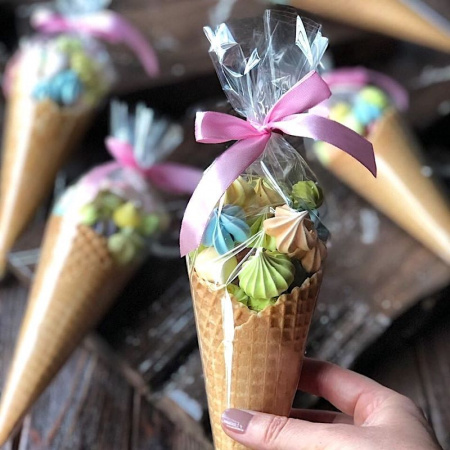 Вафельный сахарный рожок (90 мм) короб 420 шт Вафельный сахарный рожок (90 мм) короб 420 шт