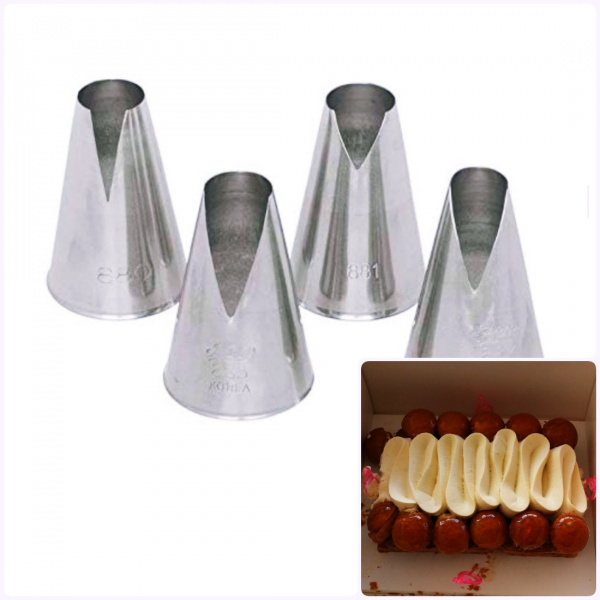 Кондитерские насадки №480, 481, 580, 581 | V - образные (Saint Honore) Кондитерские насадки №480, 481, 580, 581 | V - образные (Saint Honore)