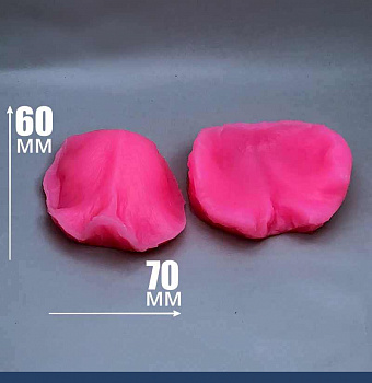 Молд силиконовый (вайнер) широкий Лепесток (3) комплект 2 части (70•60 мм) 1863D Молд силиконовый (вайнер) широкий Лепесток (3) комплект 2 части (70•60 мм) 1863D