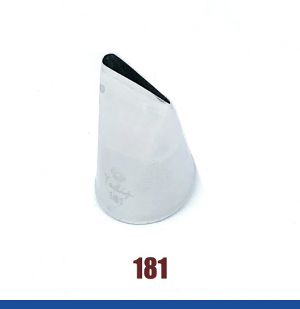 Кондитерская насадка 181(1217) Tulip, Корея, прямой лепесток с округлой прорезью 18 мм Кондитерская насадка 181(1217) Tulip, Корея, прямой лепесток с округлой прорезью 18 мм