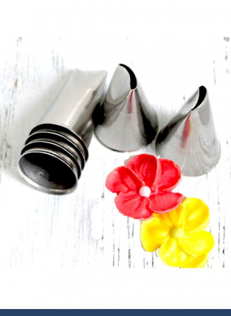 Кондитерская насадка 60 Tulip, Корея, прорезь 9 мм лепесток изогнутый правый Кондитерская насадка 60 Tulip, Корея, прорезь 9 мм лепесток изогнутый правый